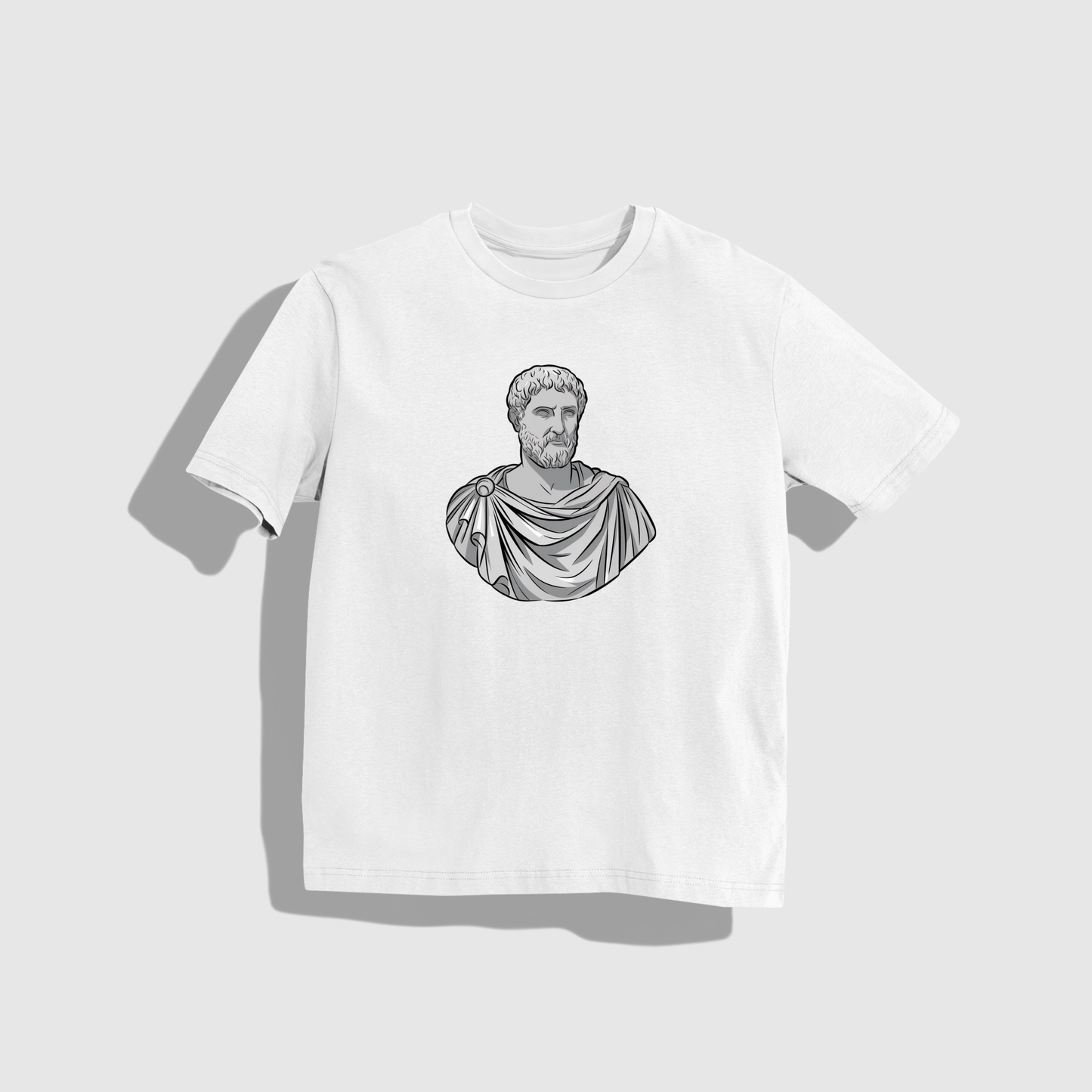 marcus - Round Neck Drop Shoulder Graphic Printed Oversized Cotton T-shirt