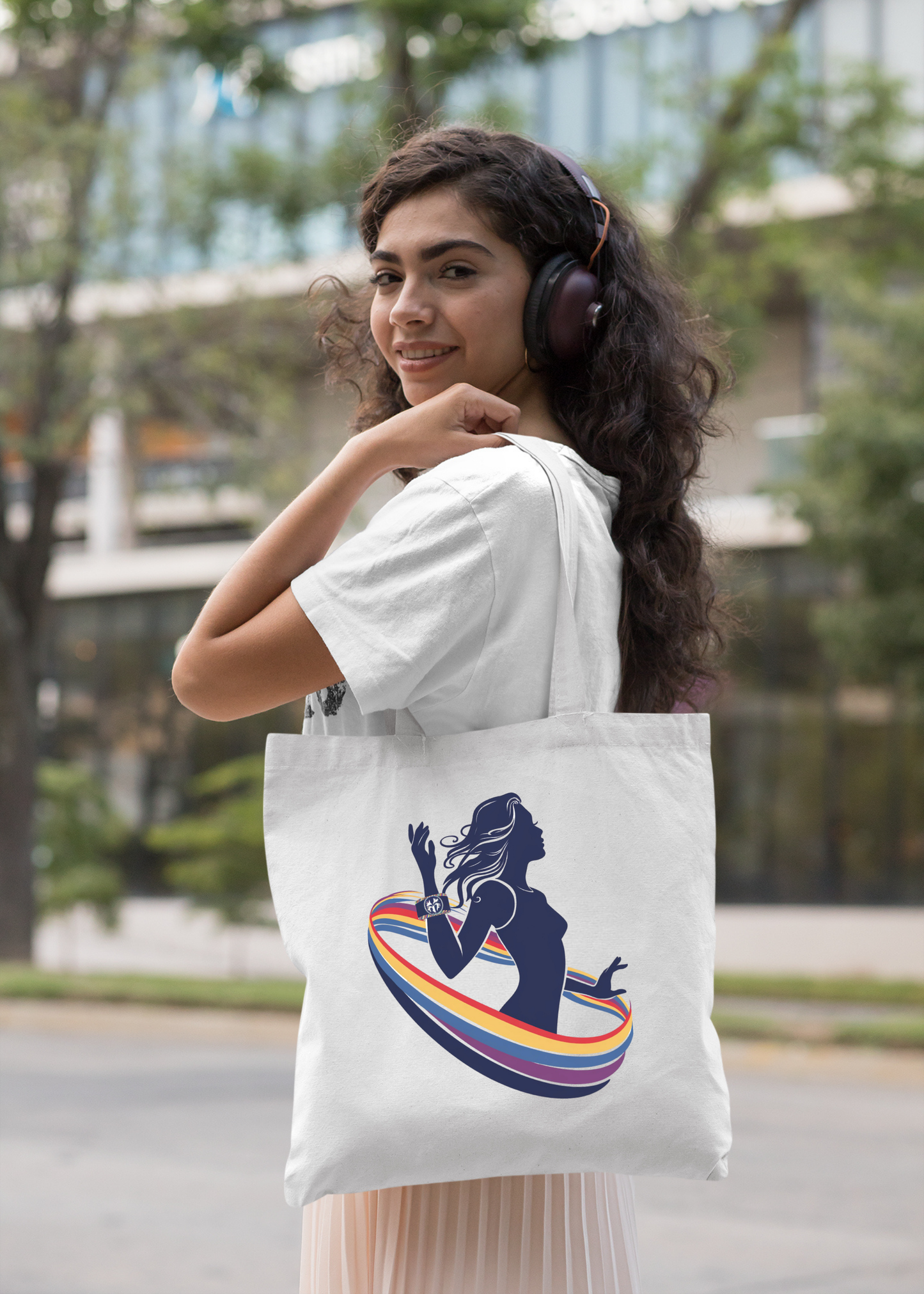 Rainbow lady by MIGA carry Bags