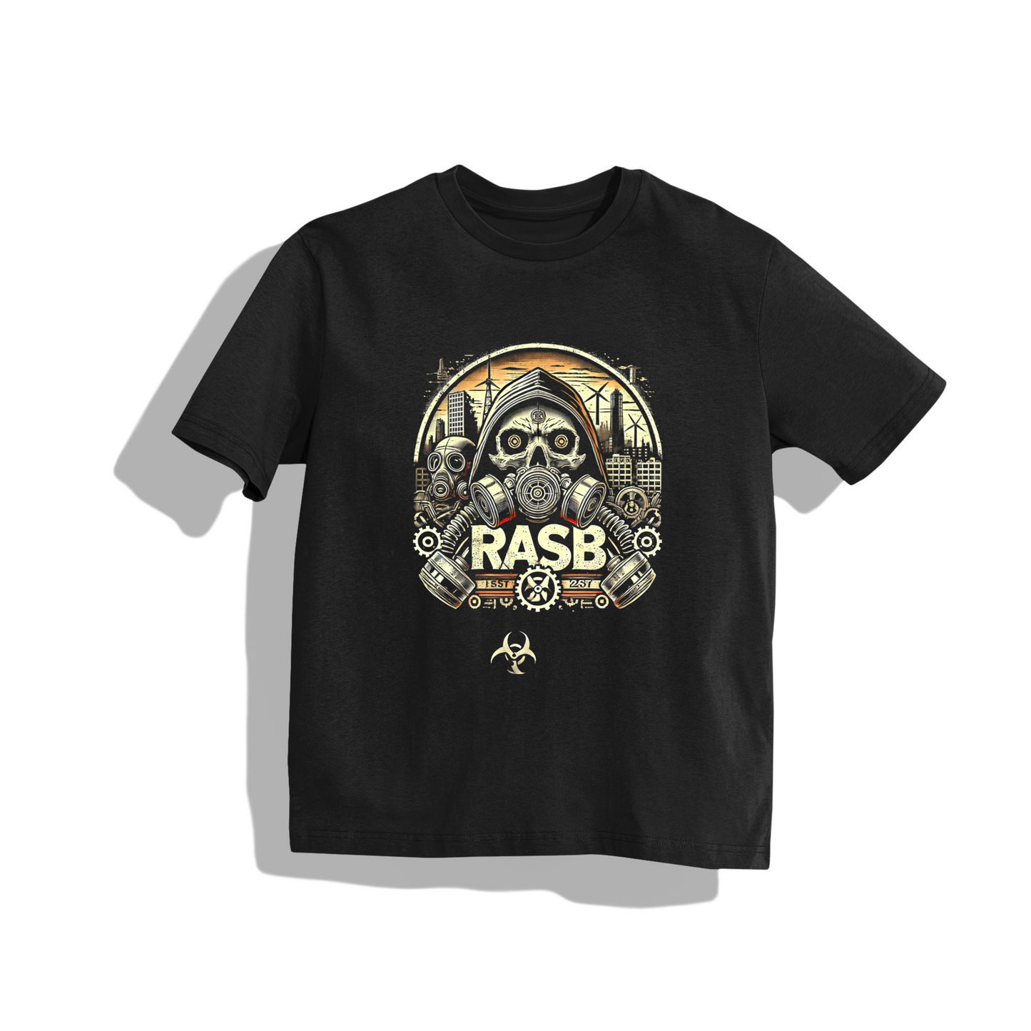 "RASB METALIC 03" Inspired T-Shirt - Round Neck Drop Shoulder Graphic Printed Oversized Cotton T-shirt