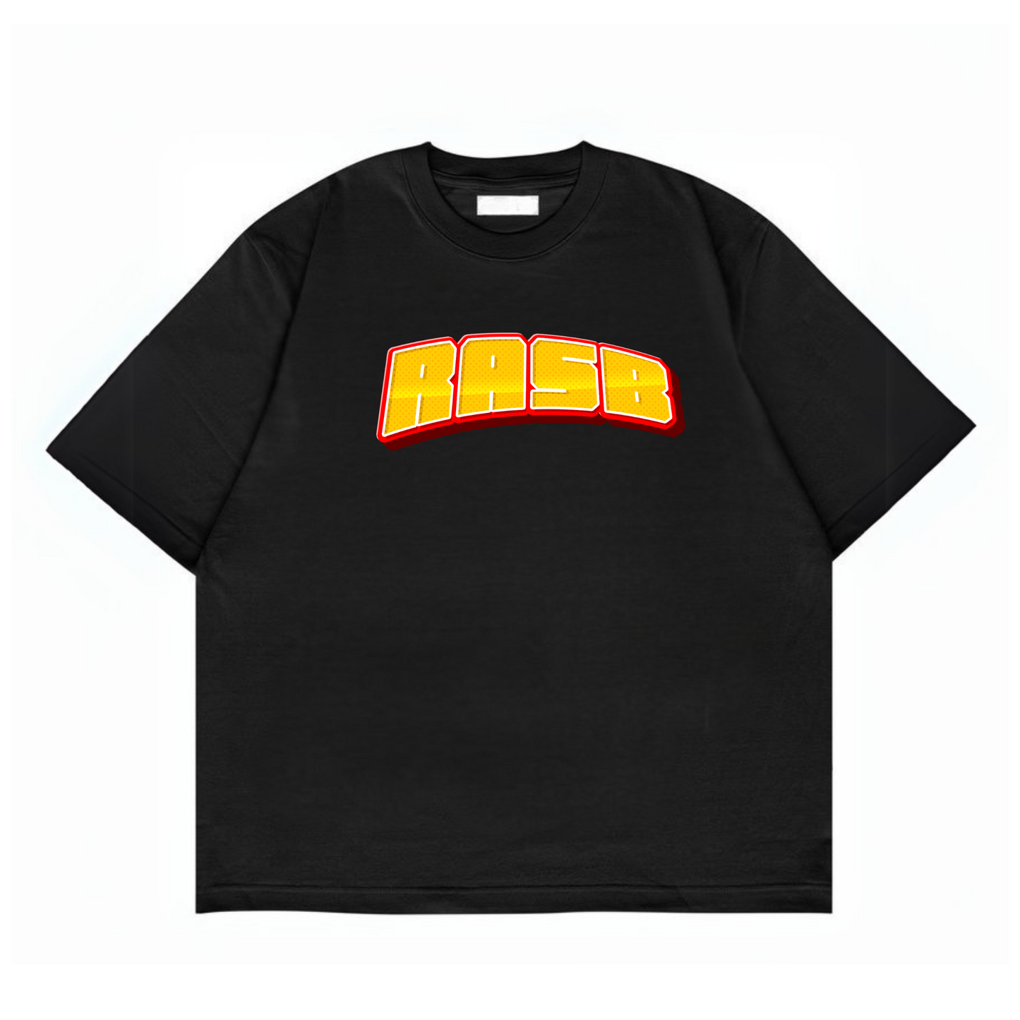 RASB man - Round Neck Drop Shoulder Graphic Printed Oversized Cotton T-shirt