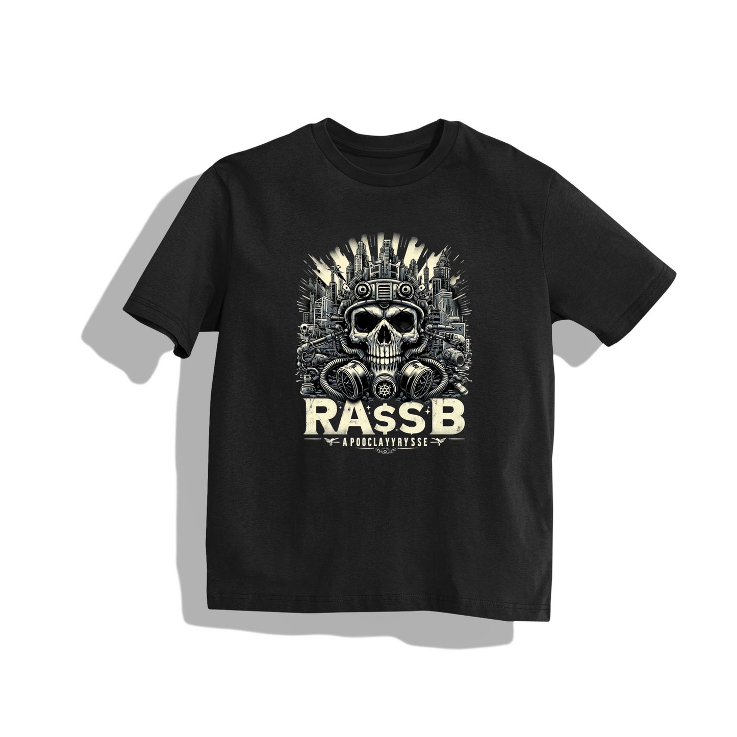 "RASB METALIC" Inspired T-Shirt - Round Neck Drop Shoulder Graphic Printed Oversized Cotton T-shirt
