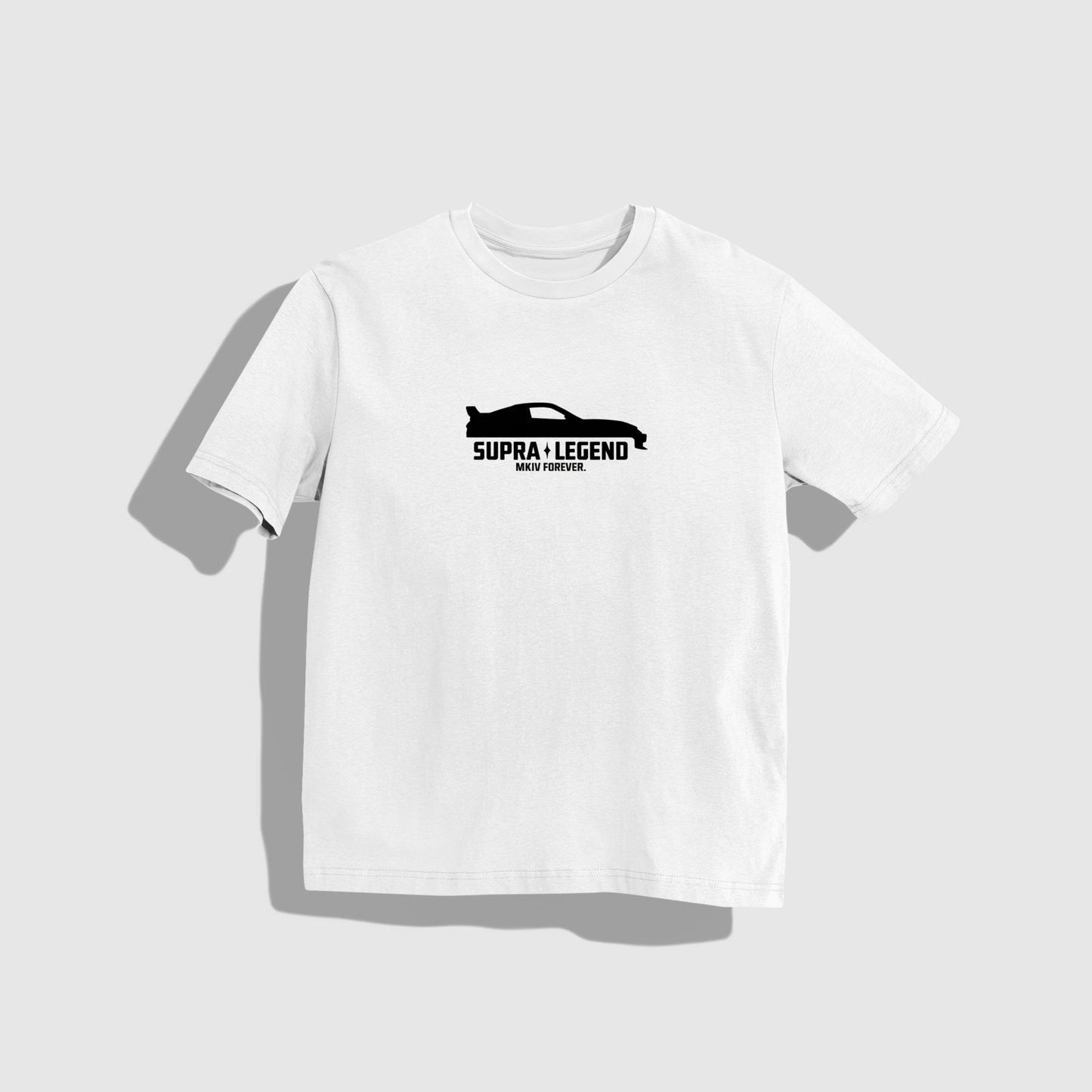 SUPRA - Round Neck Drop Shoulder Graphic Printed Oversized Cotton T-shirt