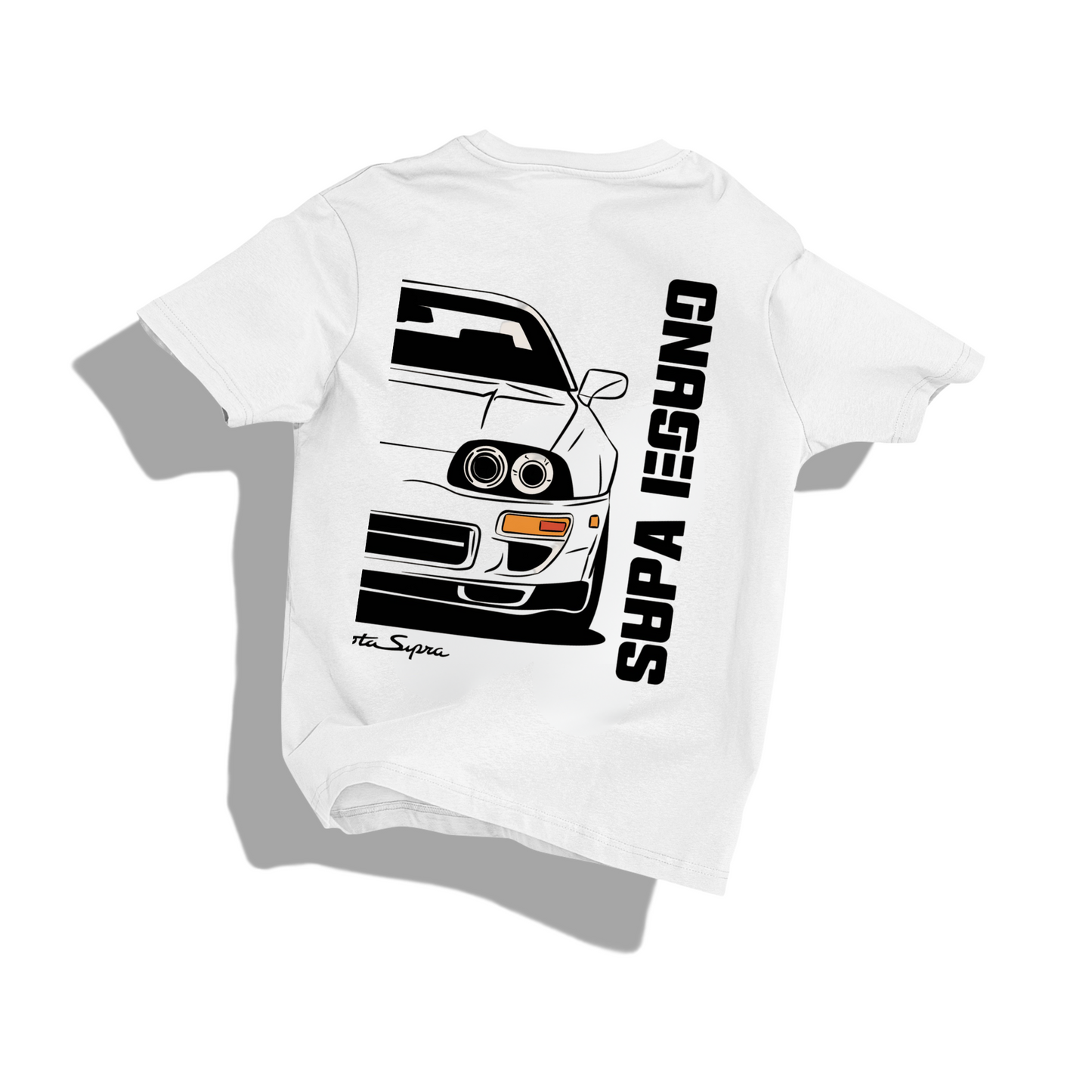SUPRA - Round Neck Drop Shoulder Graphic Printed Oversized Cotton T-shirt