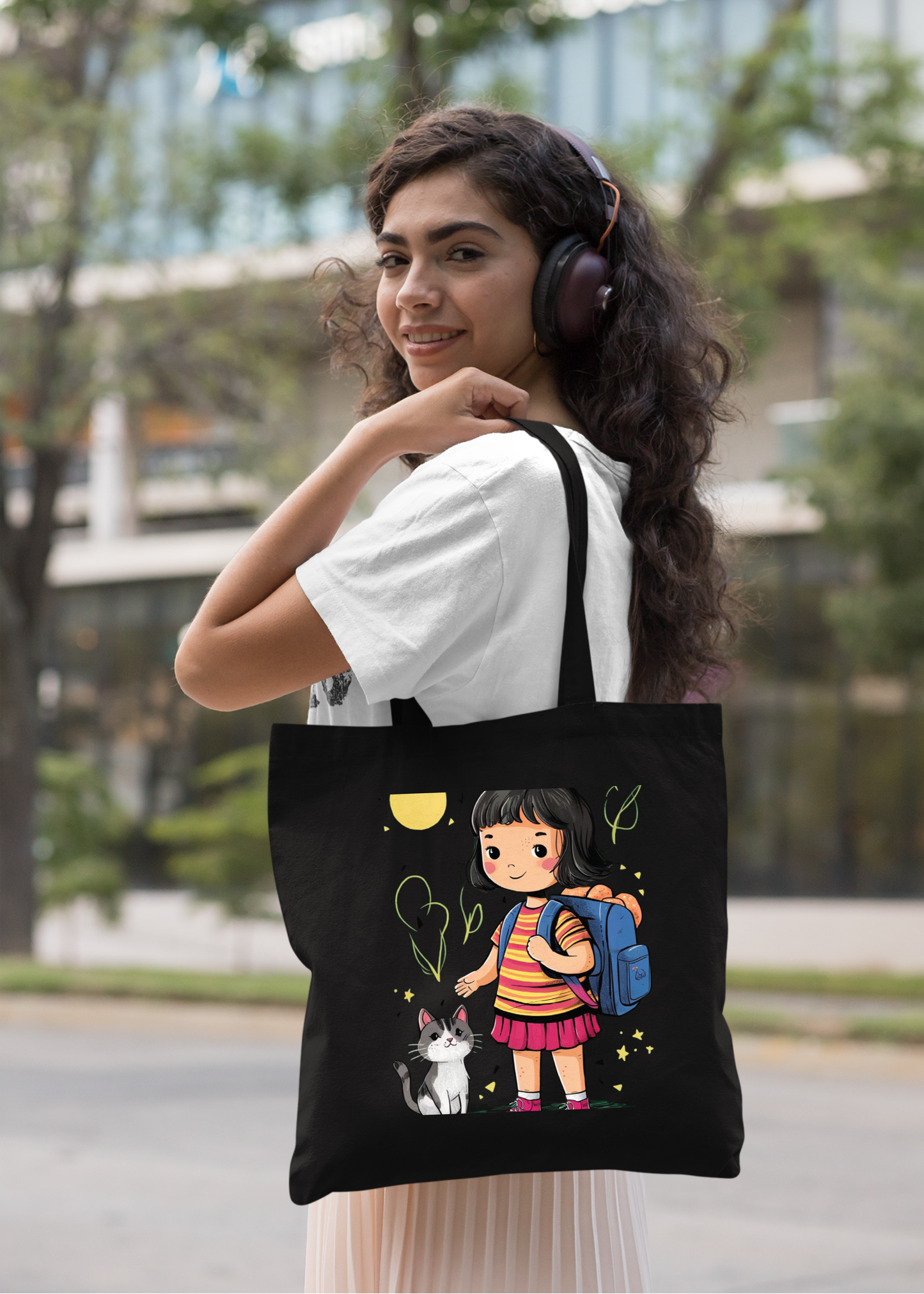 KID AND CAT by MIGA carry Bags