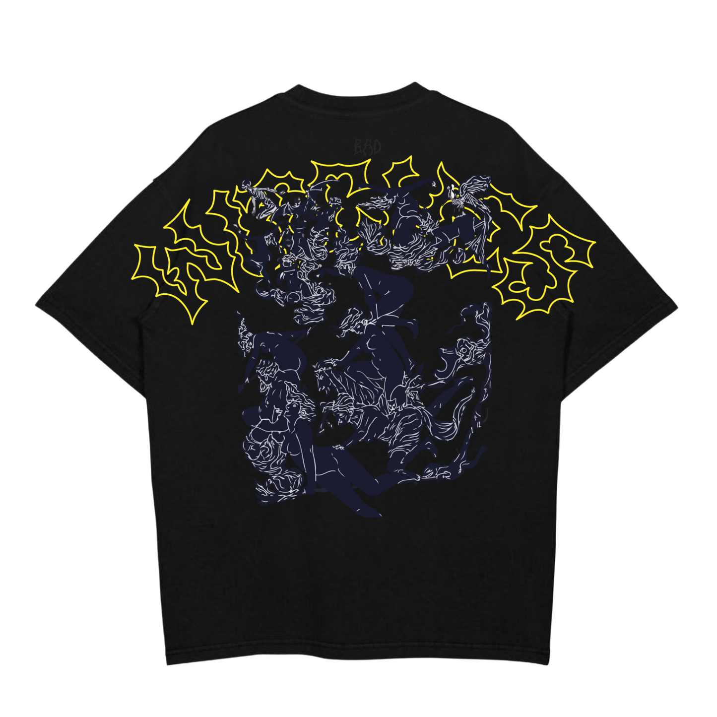 rasb x dilfar - jack two ARTIST Round Neck Drop Shoulder Graphic Printed Oversized Cotton T-shirt