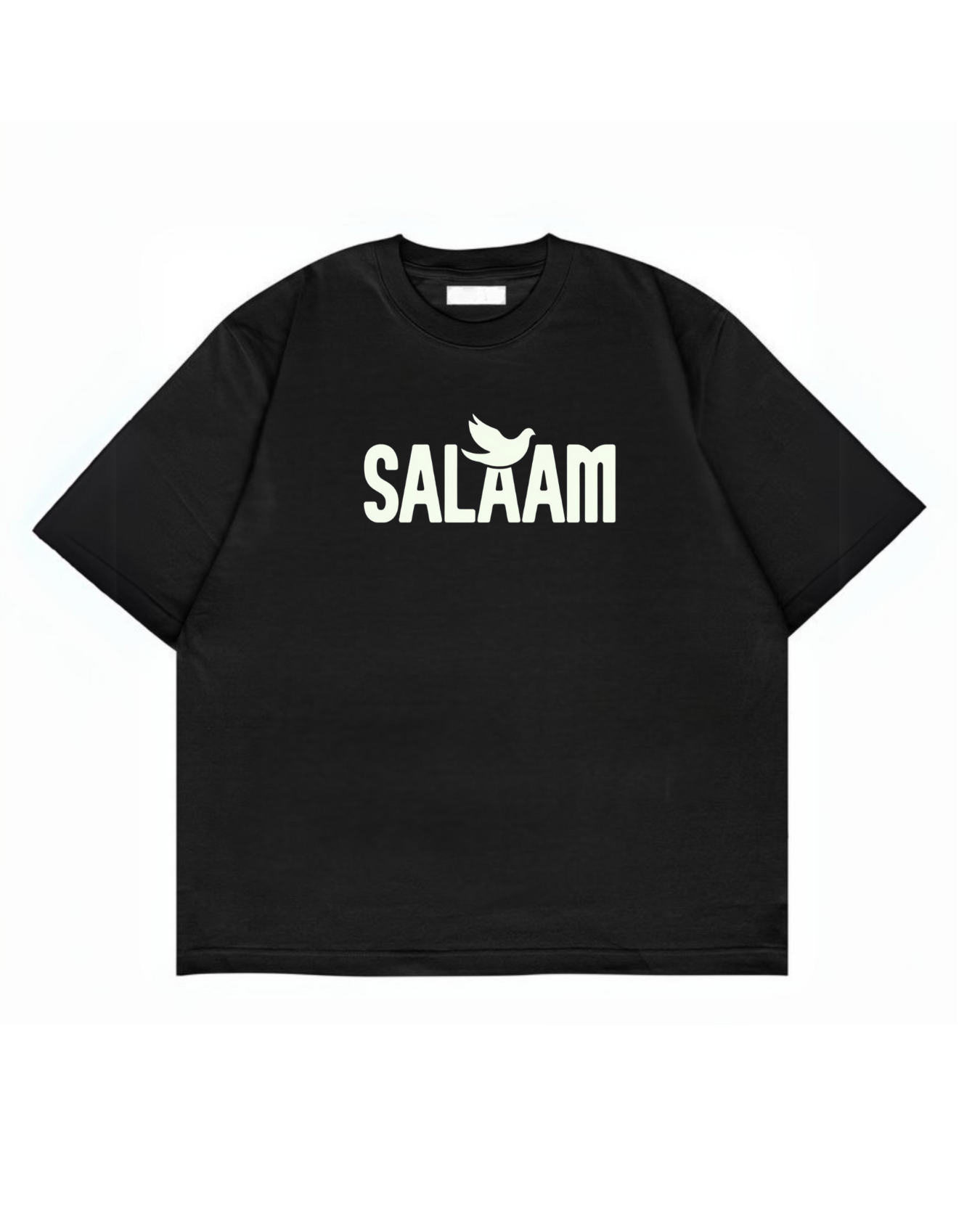 SALAAM- Round Neck Drop Shoulder Graphic Printed Oversized Cotton T-shirt