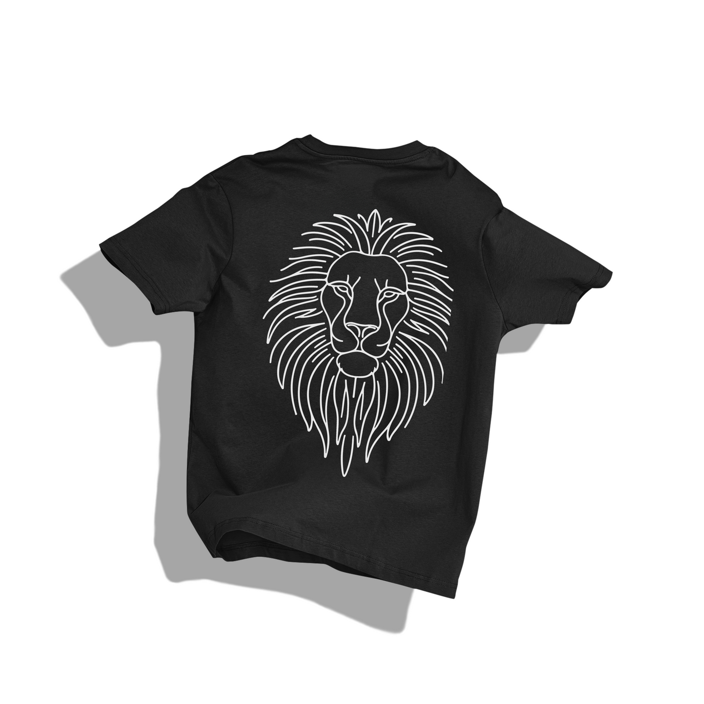 RASB’s Minimalist Leo Spirit Zodiac Tee - Round Neck Drop Shoulder Graphic Printed Oversized Cotton T-shirt