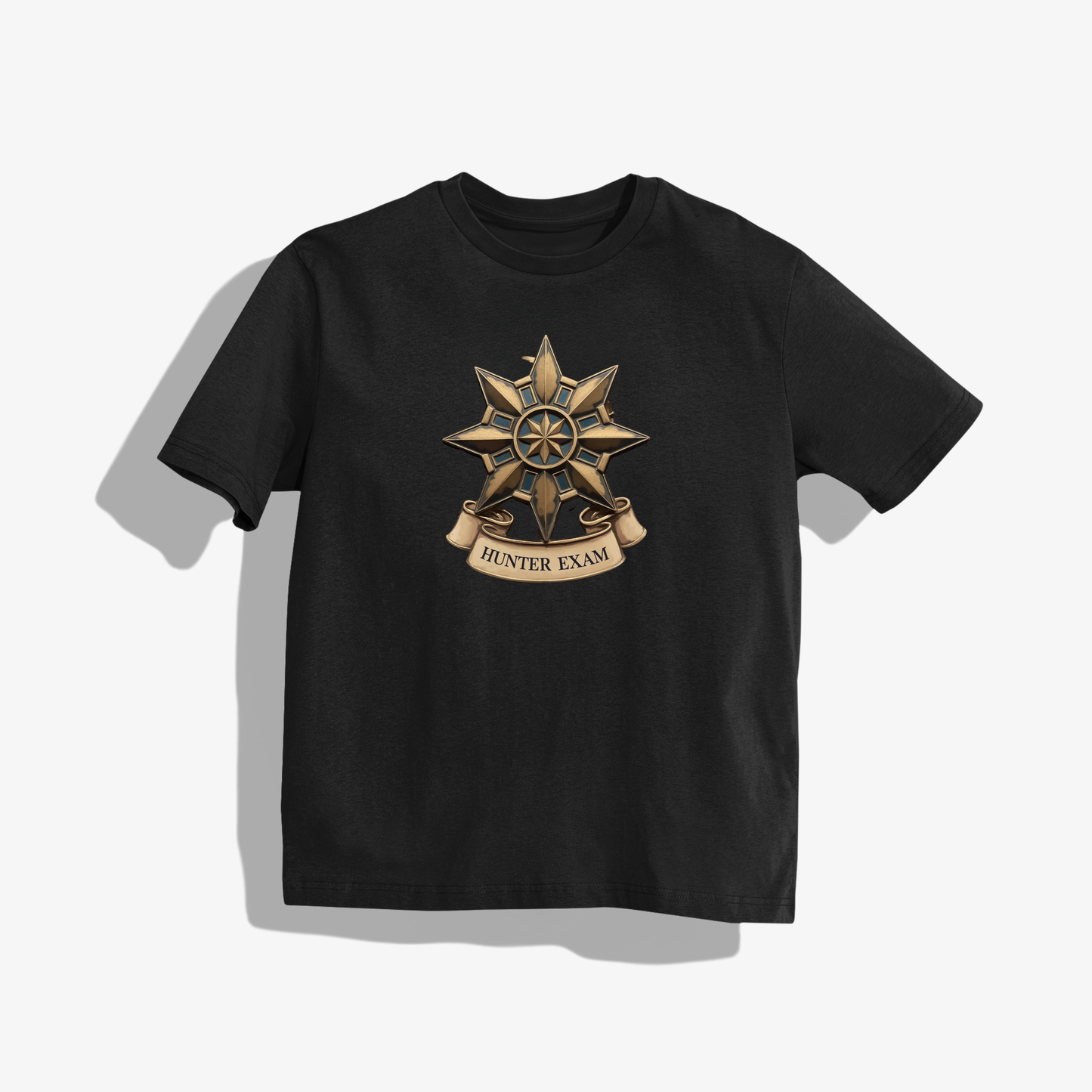 hunter exam T-Shirt - Round Neck Drop Shoulder Graphic Printed Oversized Cotton T-shirt