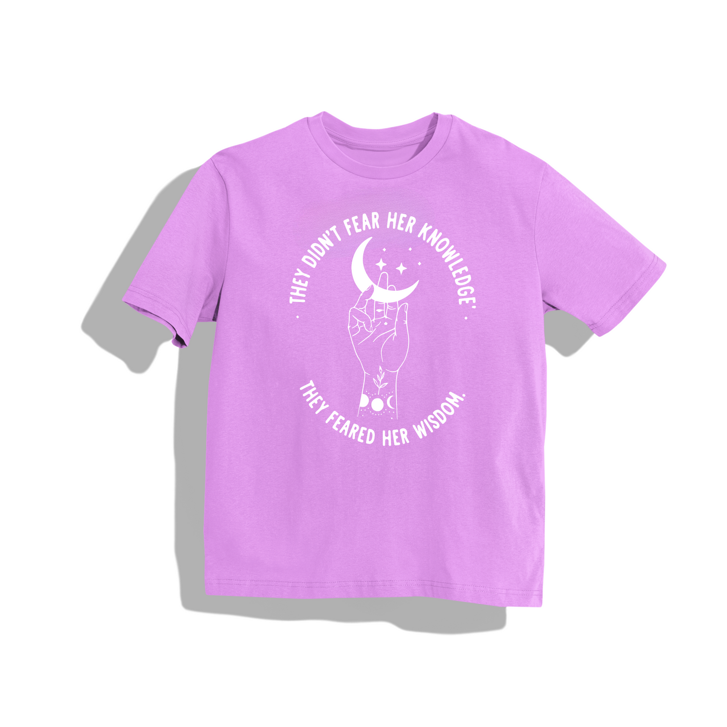 WISDOM- Round Neck Drop Shoulder Graphic Printed Oversized Cotton T-shirt
