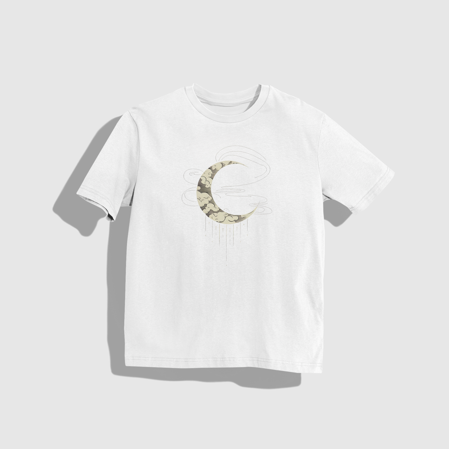 mond T-shirt- Round Neck Drop Shoulder Graphic Printed Oversized Cotton T-shirt