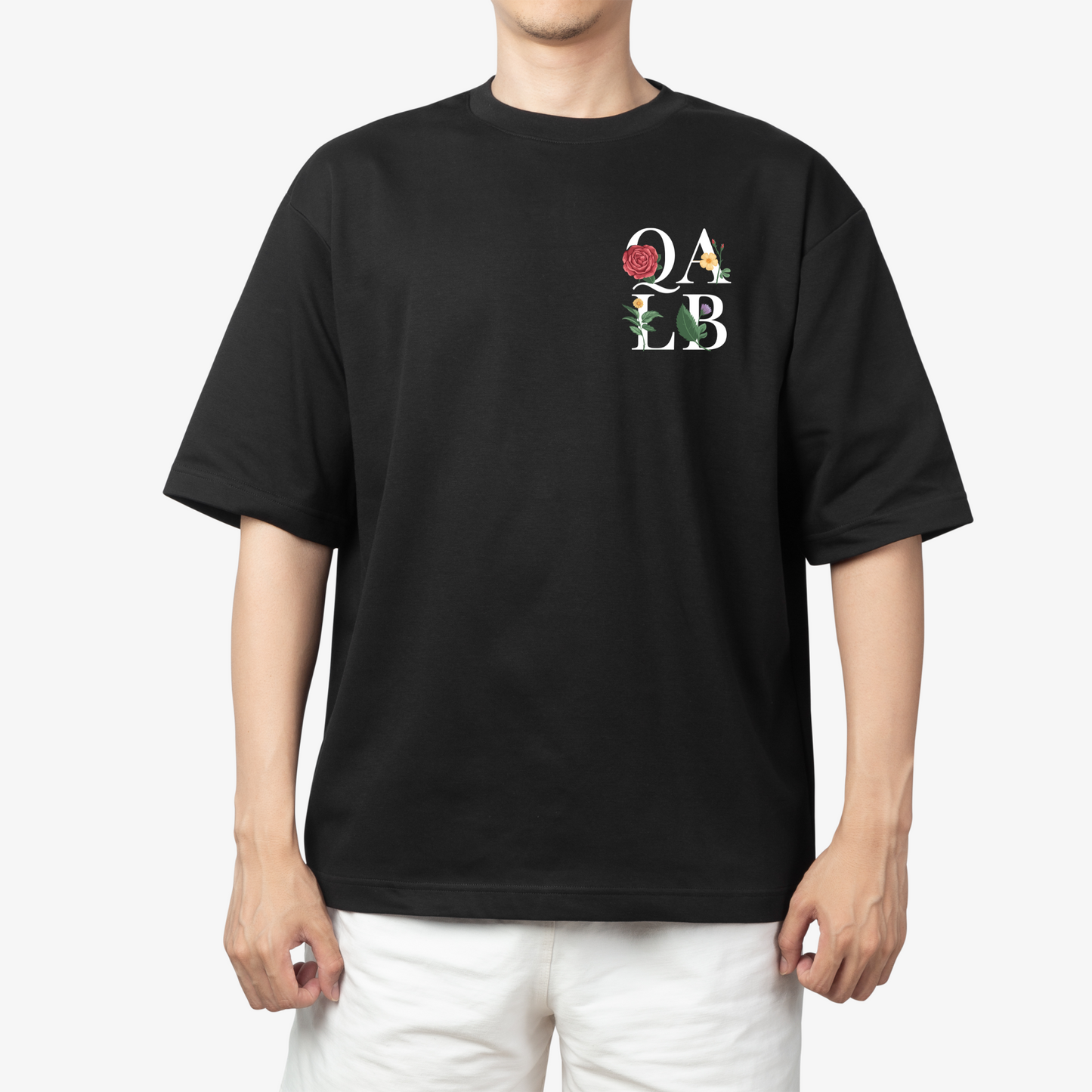 hayath qalb movie malayalam inspired - Round Neck Drop Shoulder Graphic Printed Oversized Cotton T-shirt