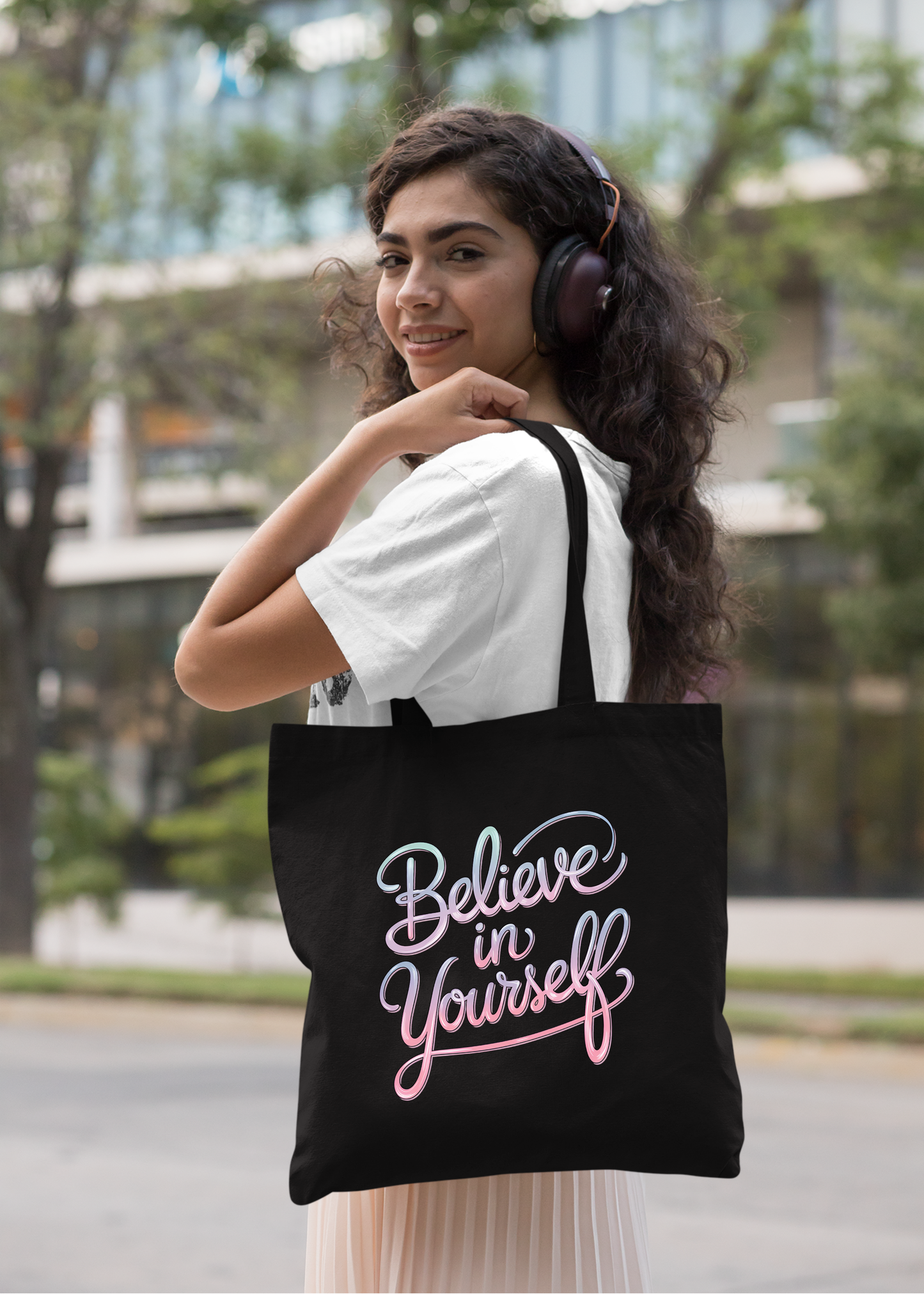 BELIEVE IN YOURSELF by MIGA carry Bags