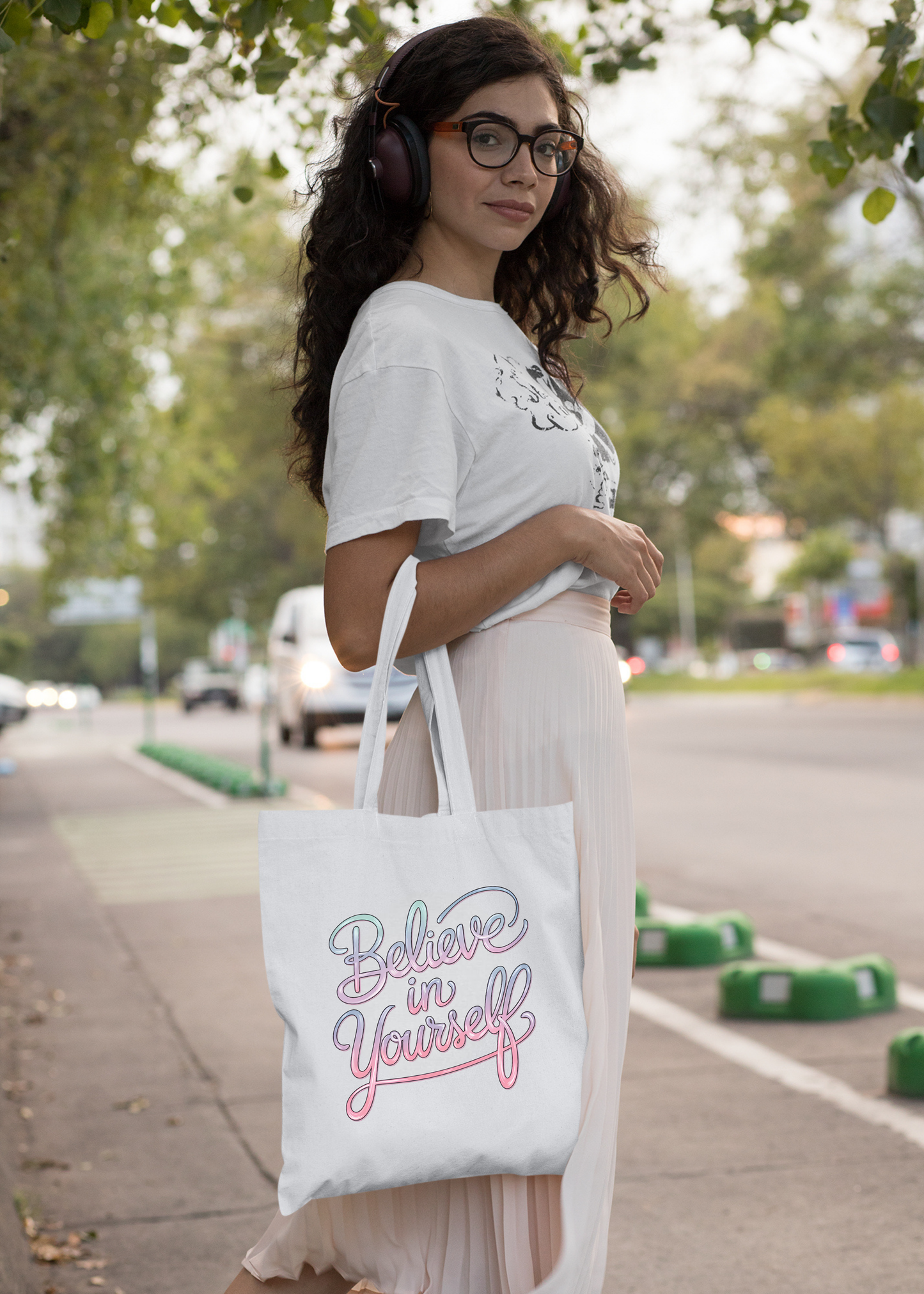 BELIEVE IN YOURSELF by MIGA carry Bags