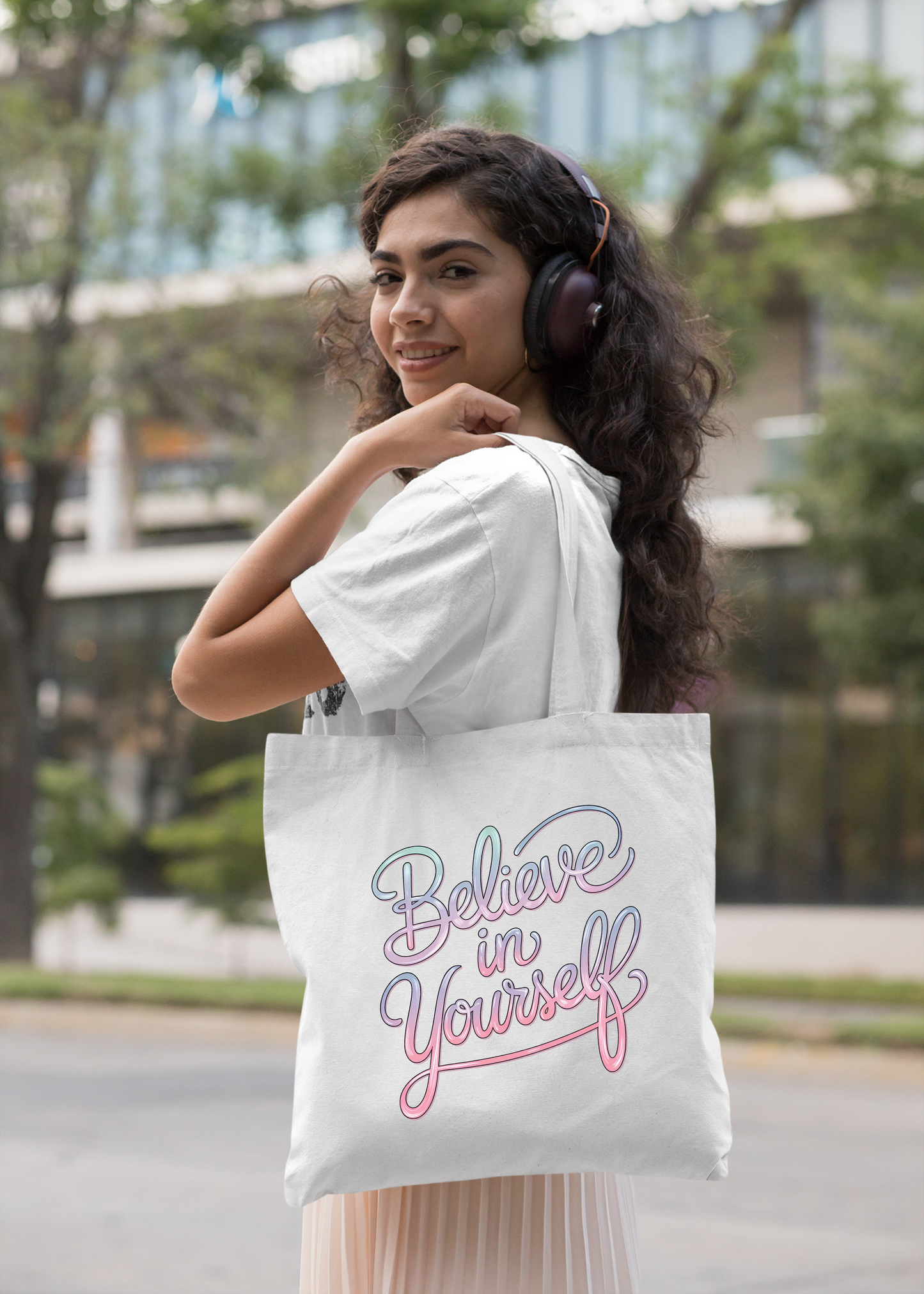 BELIEVE IN YOURSELF by MIGA carry Bags