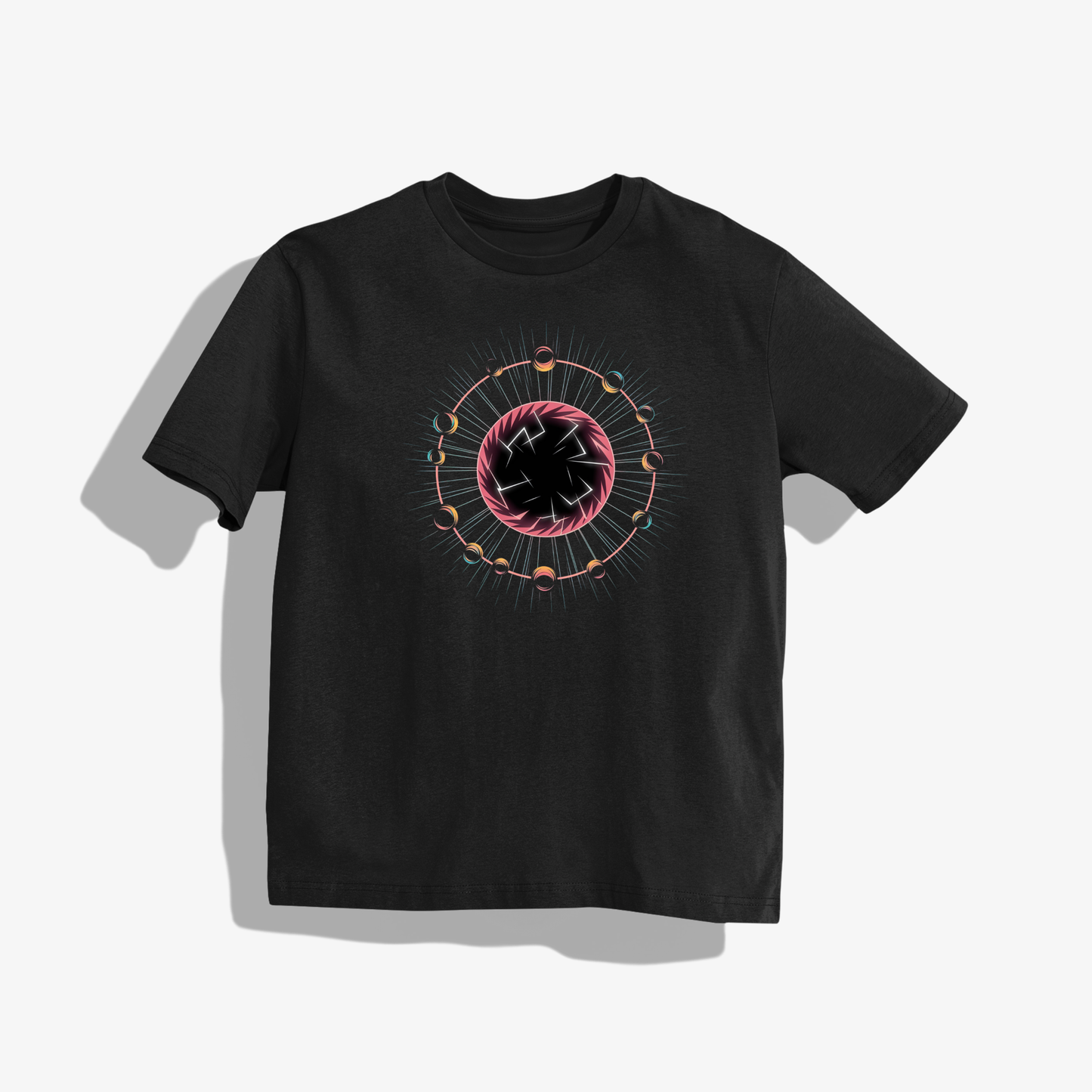 portel T-Shirt - Round Neck Drop Shoulder Graphic Printed Oversized Cotton T-shirt