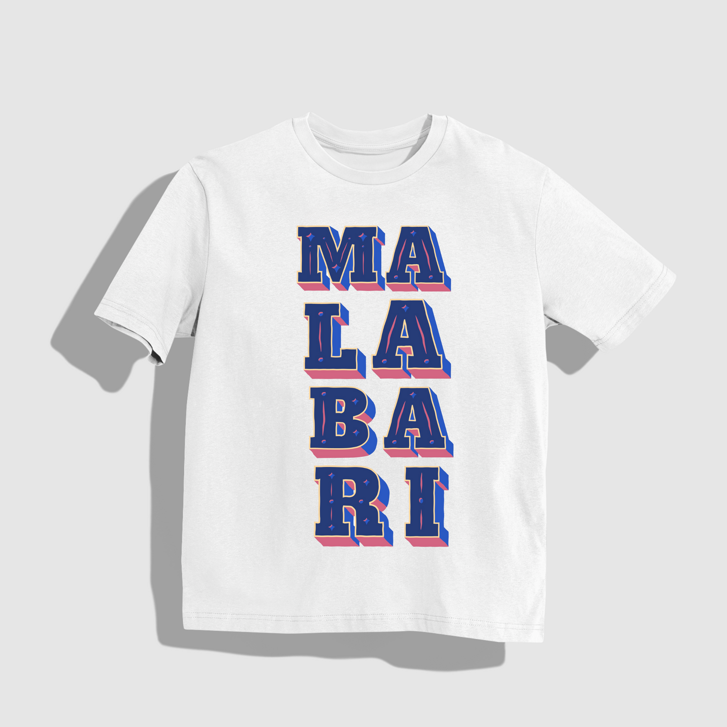MALABARI | Round Neck Drop Shoulder Oversized | Cotton T-shirt
