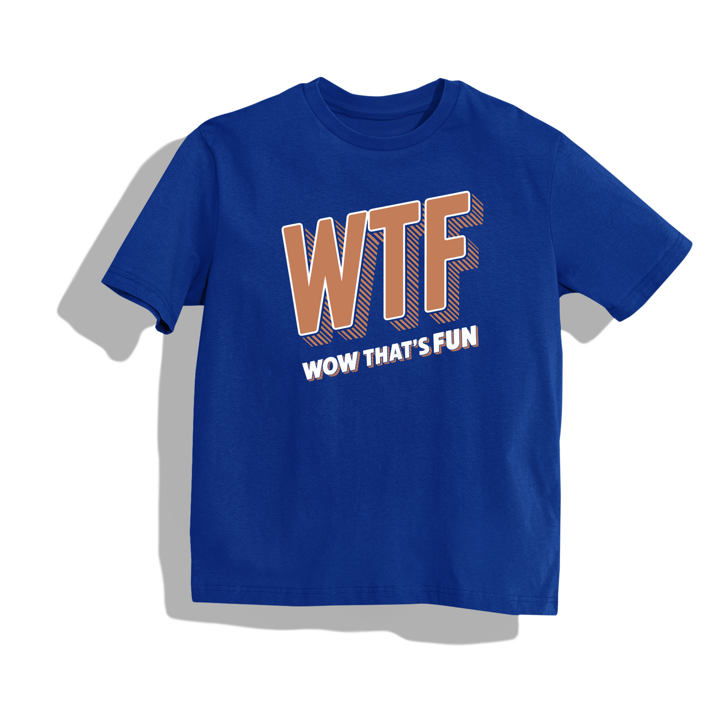 WTF | Round Neck Drop Shoulder Oversized | Cotton T-shirt