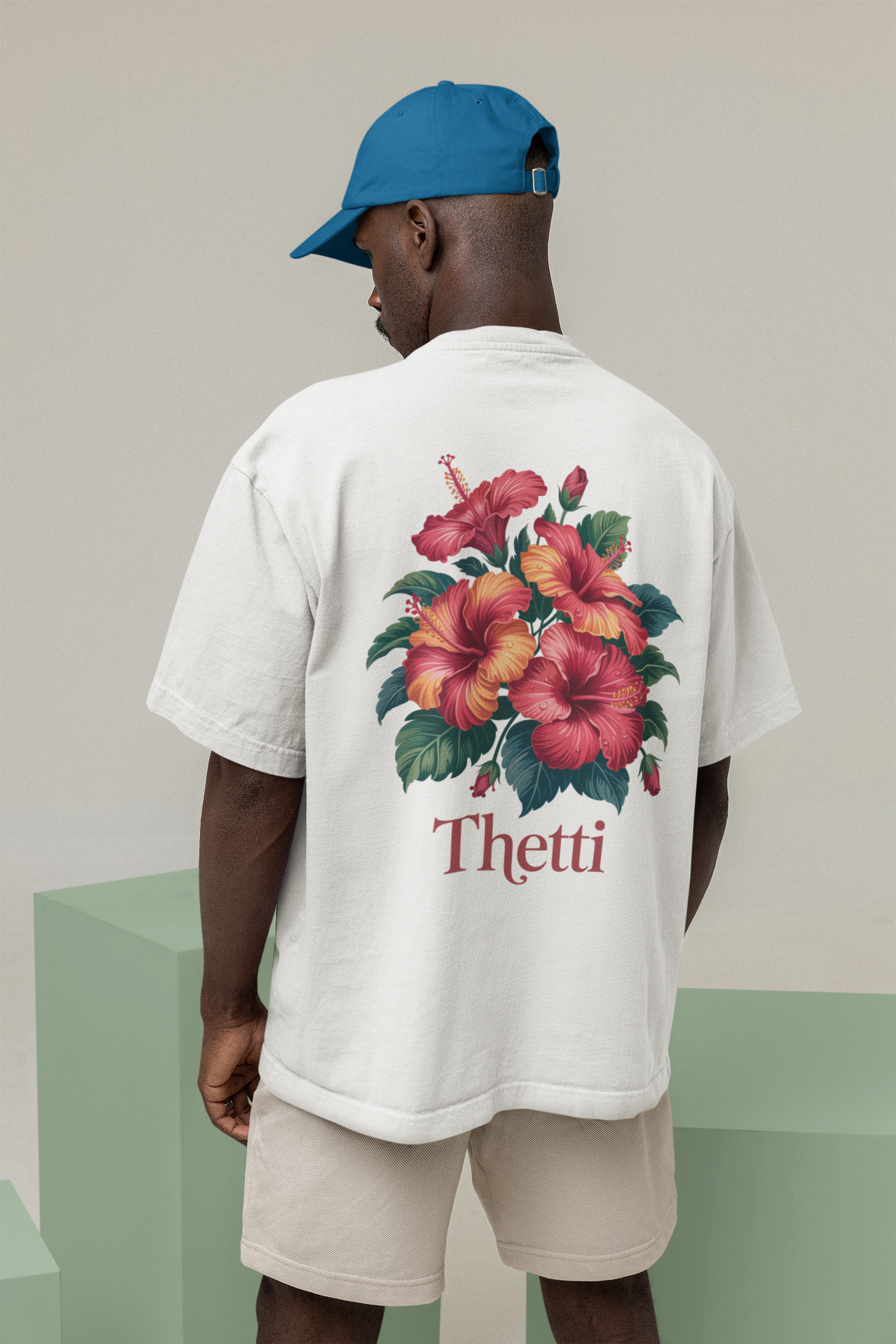 thetti song from painkili movie inspired Round Neck Drop Shoulder Graphic Printed Oversized Cotton T-shirt