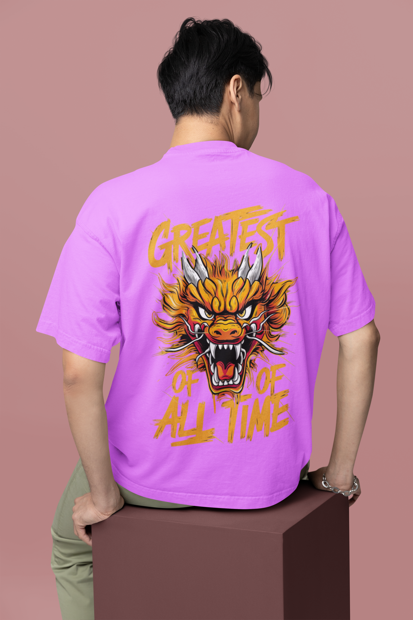 RASB’s Greatest of All Time T-Shirt - Round Neck Drop Shoulder Graphic Printed Oversized Cotton T-shirt