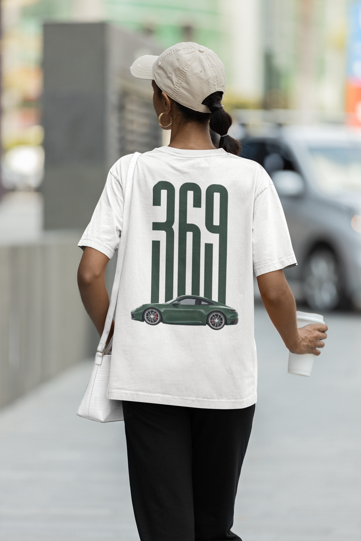 369 garage inspired Round Neck Drop Shoulder Graphic Printed Oversized Cotton T-shirT