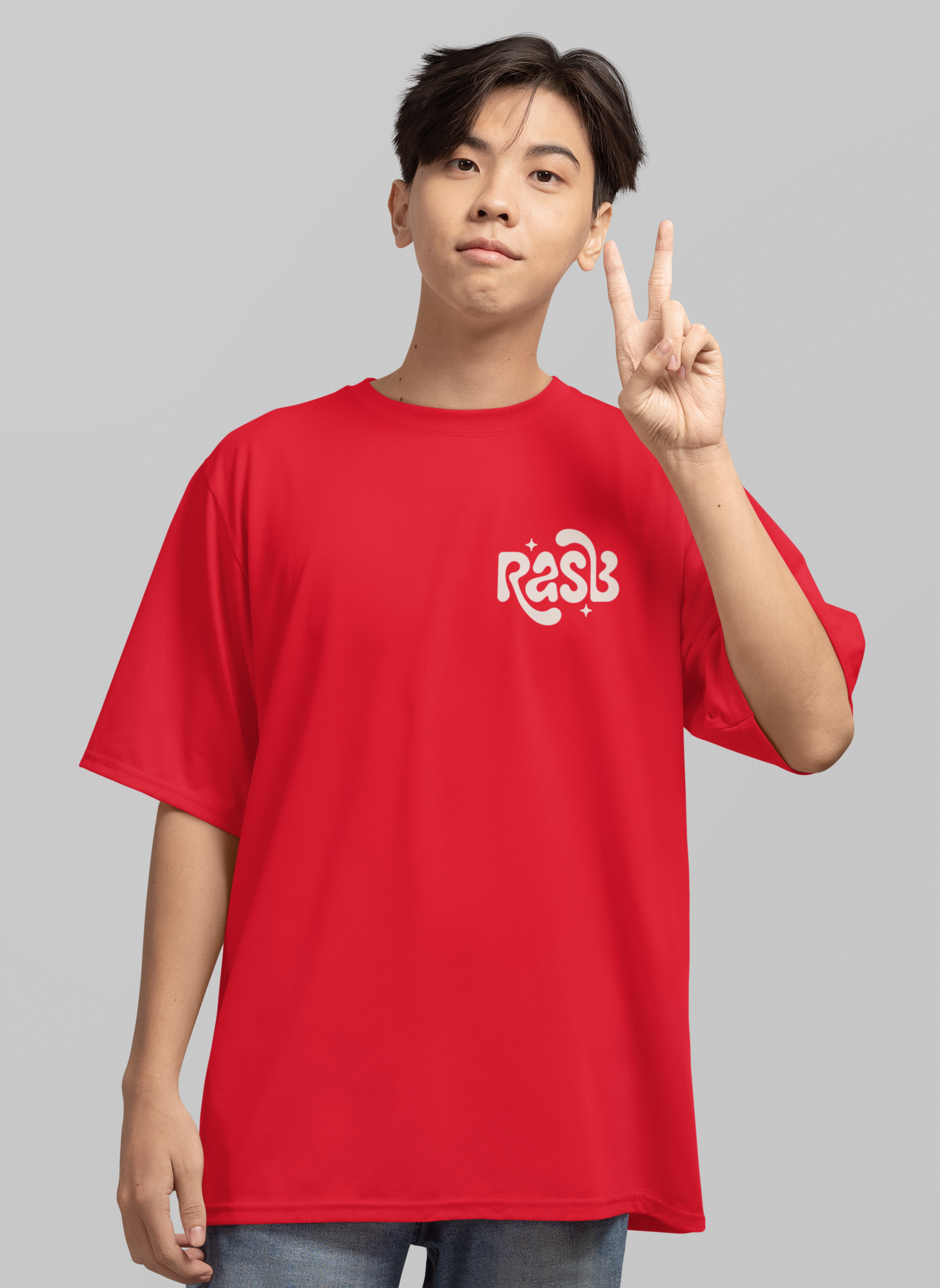 no one can use you- Round Neck Drop Shoulder Graphic Printed Oversized Cotton T-shirt