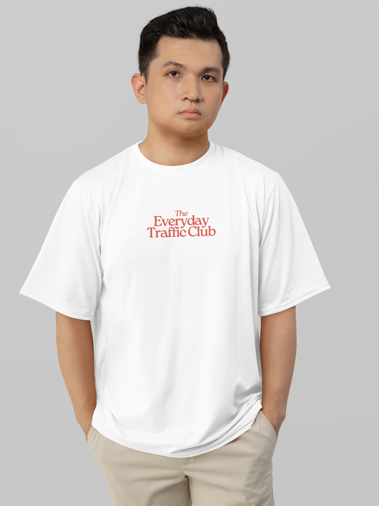 Everyday traffic club Round Neck Drop Shoulder Graphic Printed Oversized Cotton T-shirT