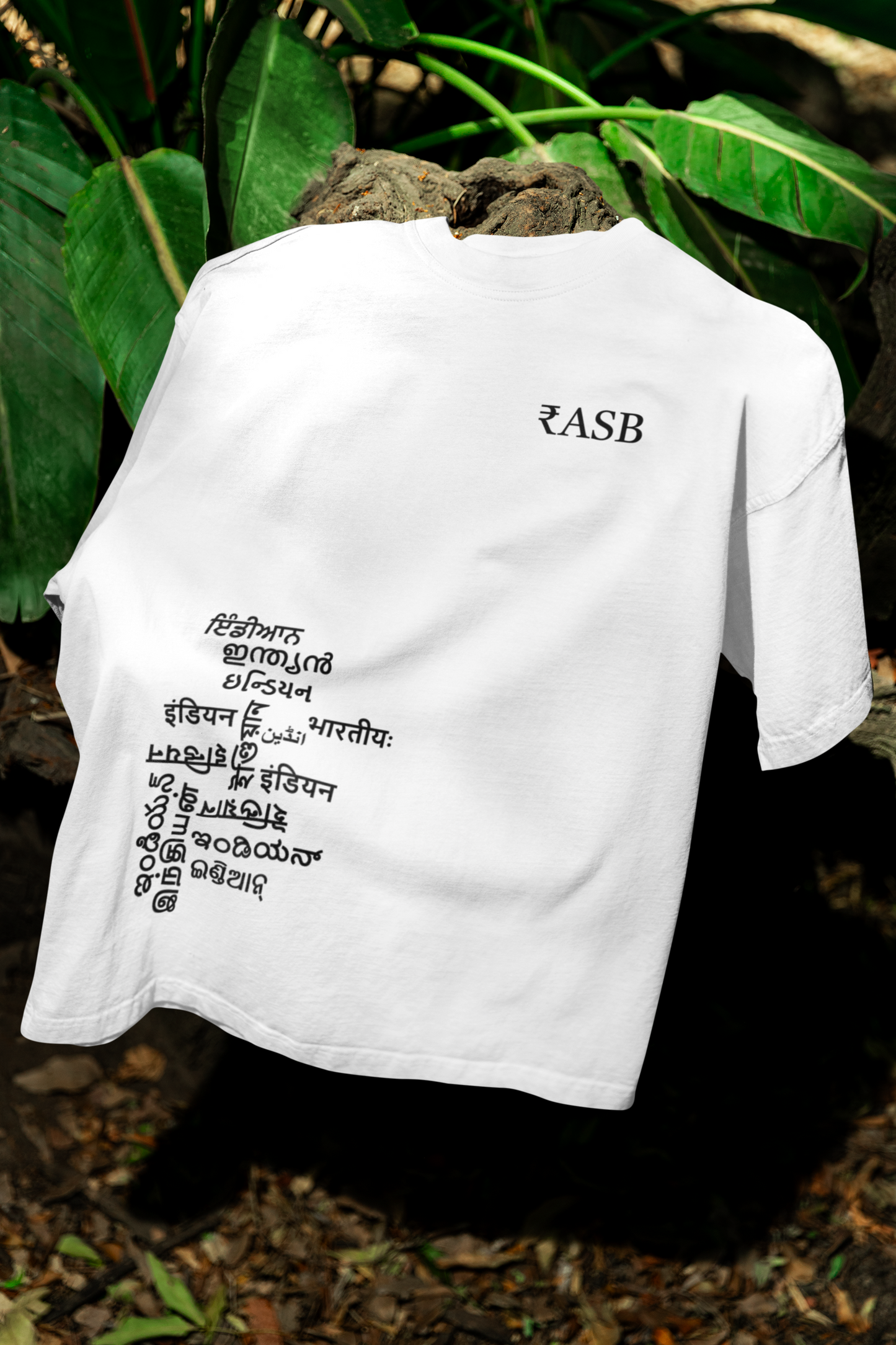 RASB INDIAN - Round Neck Oversized Cotton T-shirt