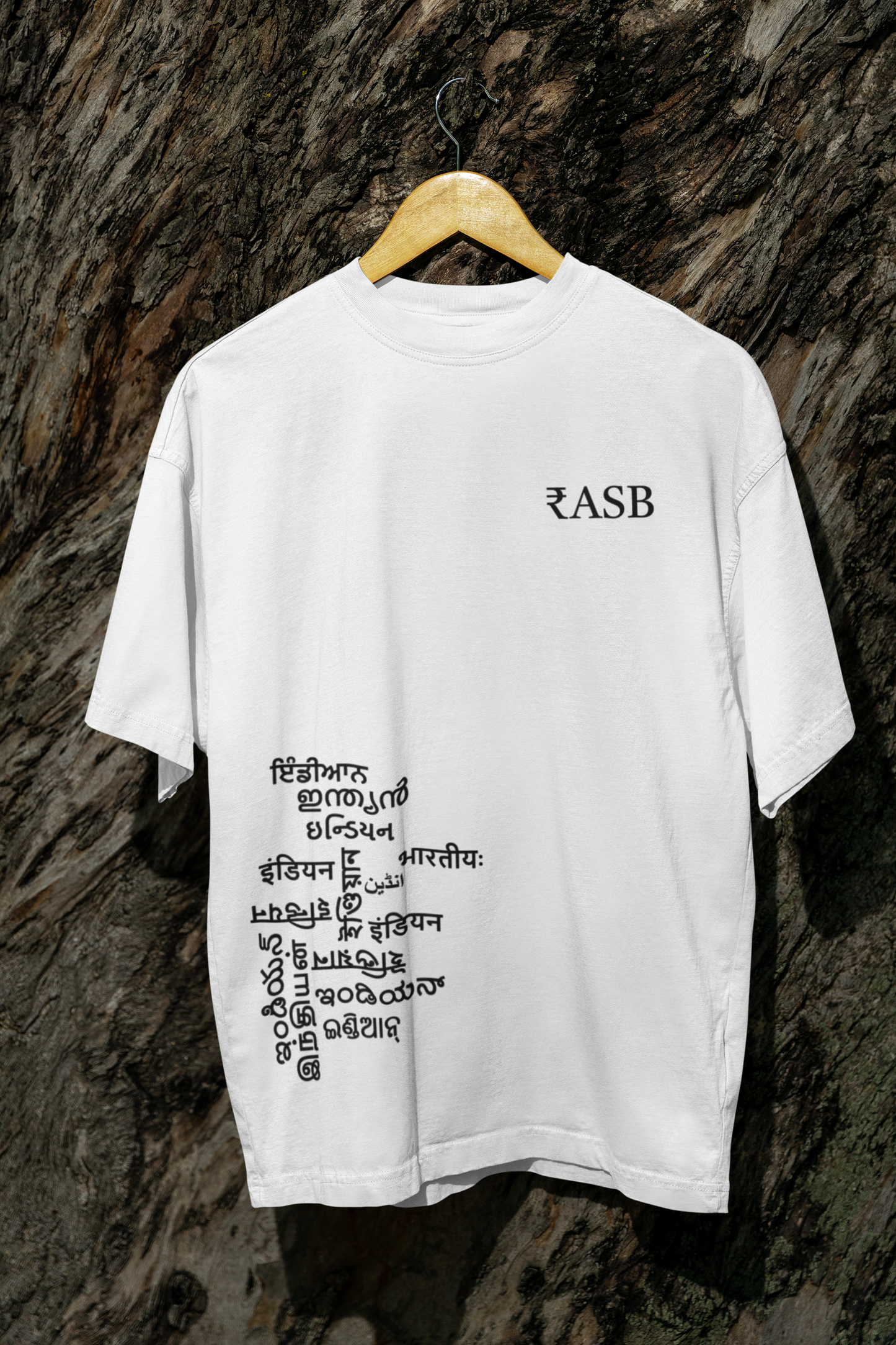 RASB INDIAN - Round Neck Oversized Cotton T-shirt