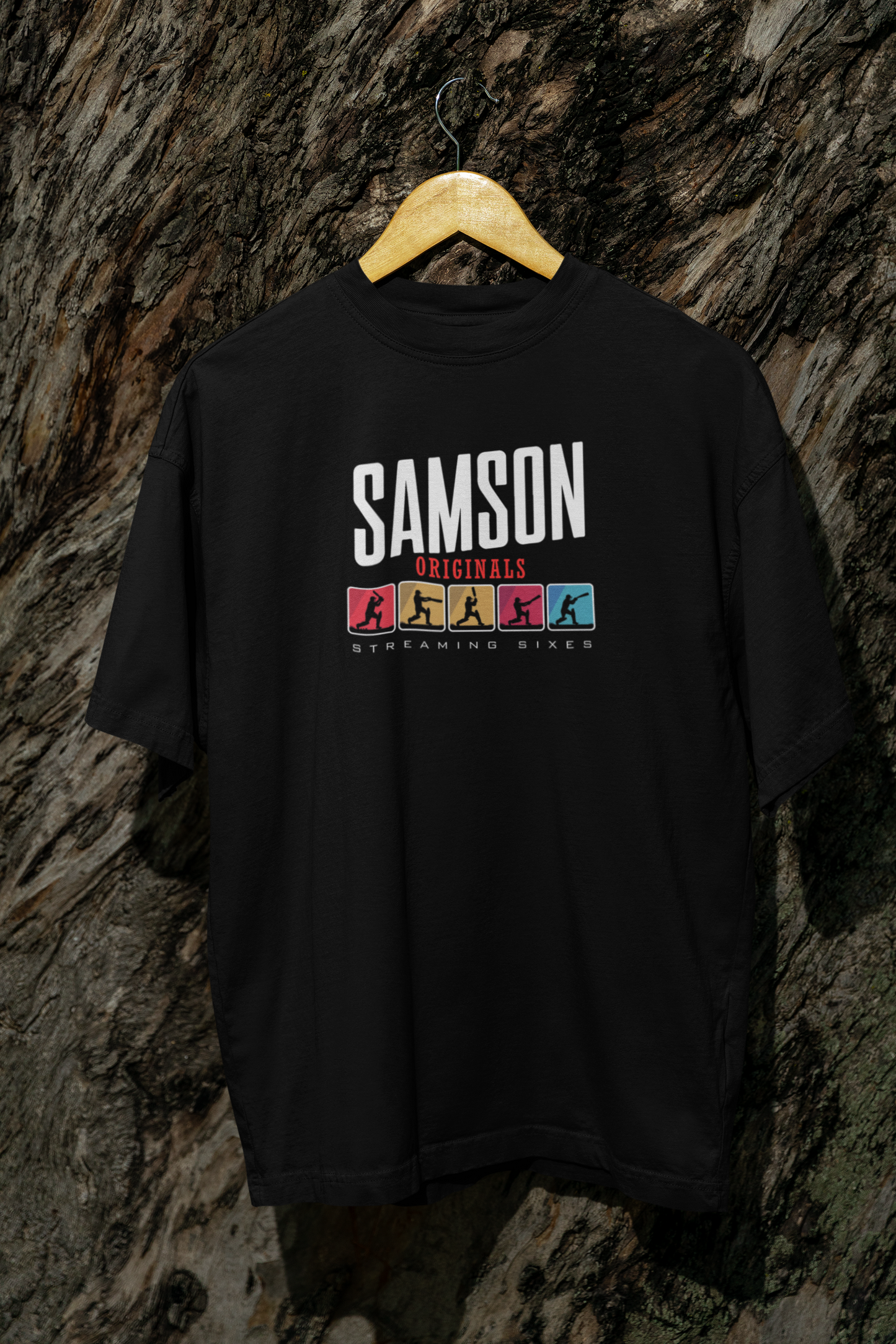 SANJU FLIX - TRIBUTE Round Neck Oversized Cotton T-shirt