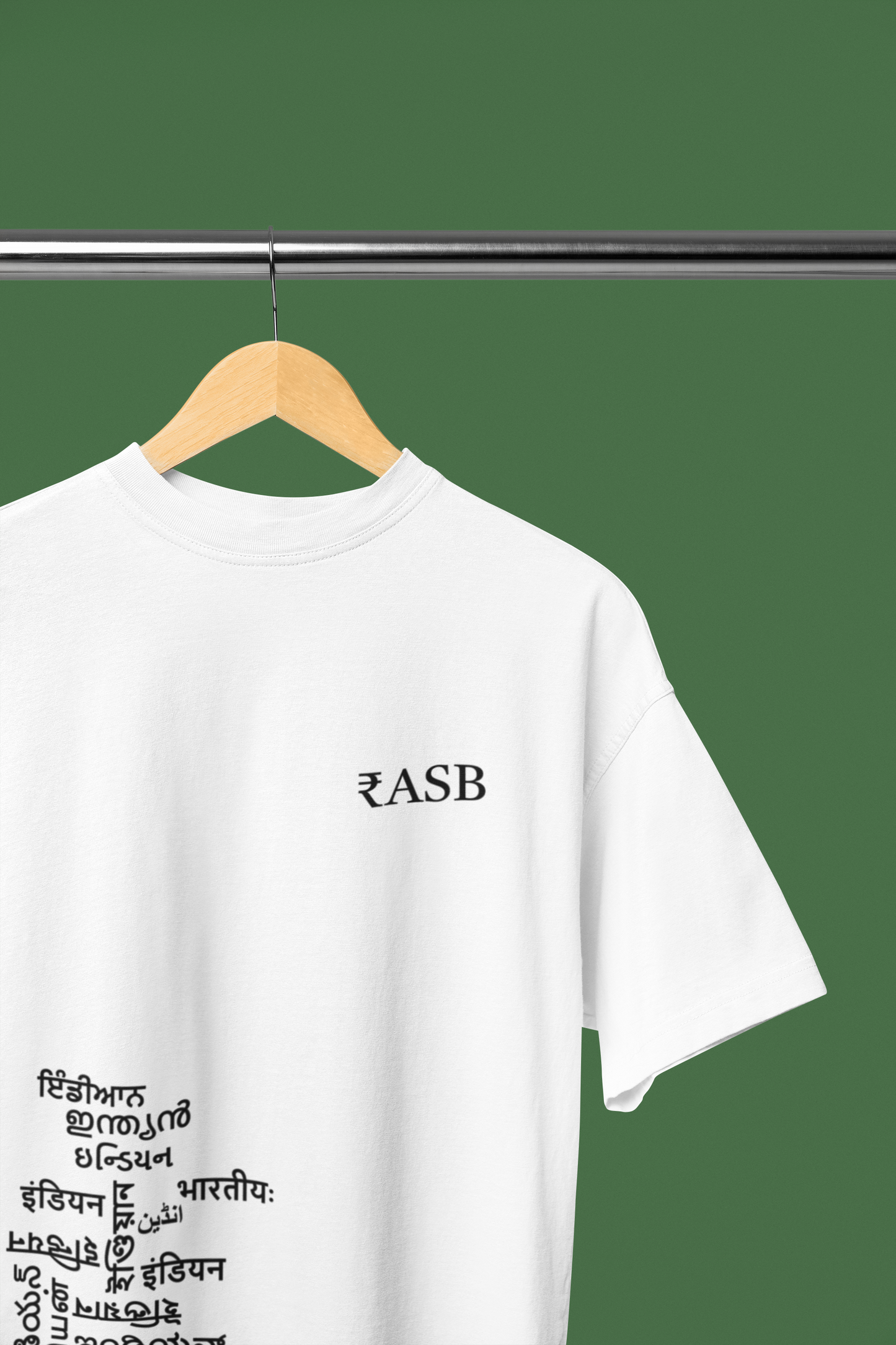 RASB INDIAN - Round Neck Oversized Cotton T-shirt