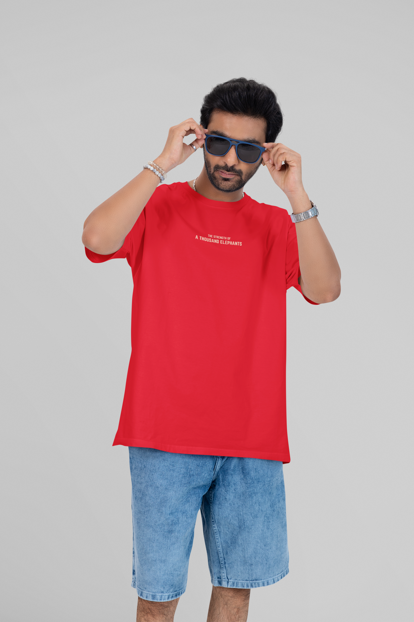 Vaaranam Ayiram movie inspired- Round Neck Drop Shoulder Graphic Printed Oversized Cotton T-shirt