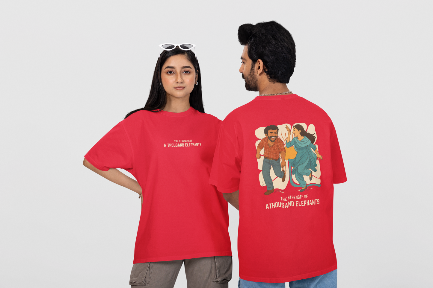 Vaaranam Ayiram movie inspired- Round Neck Drop Shoulder Graphic Printed Oversized Cotton T-shirt