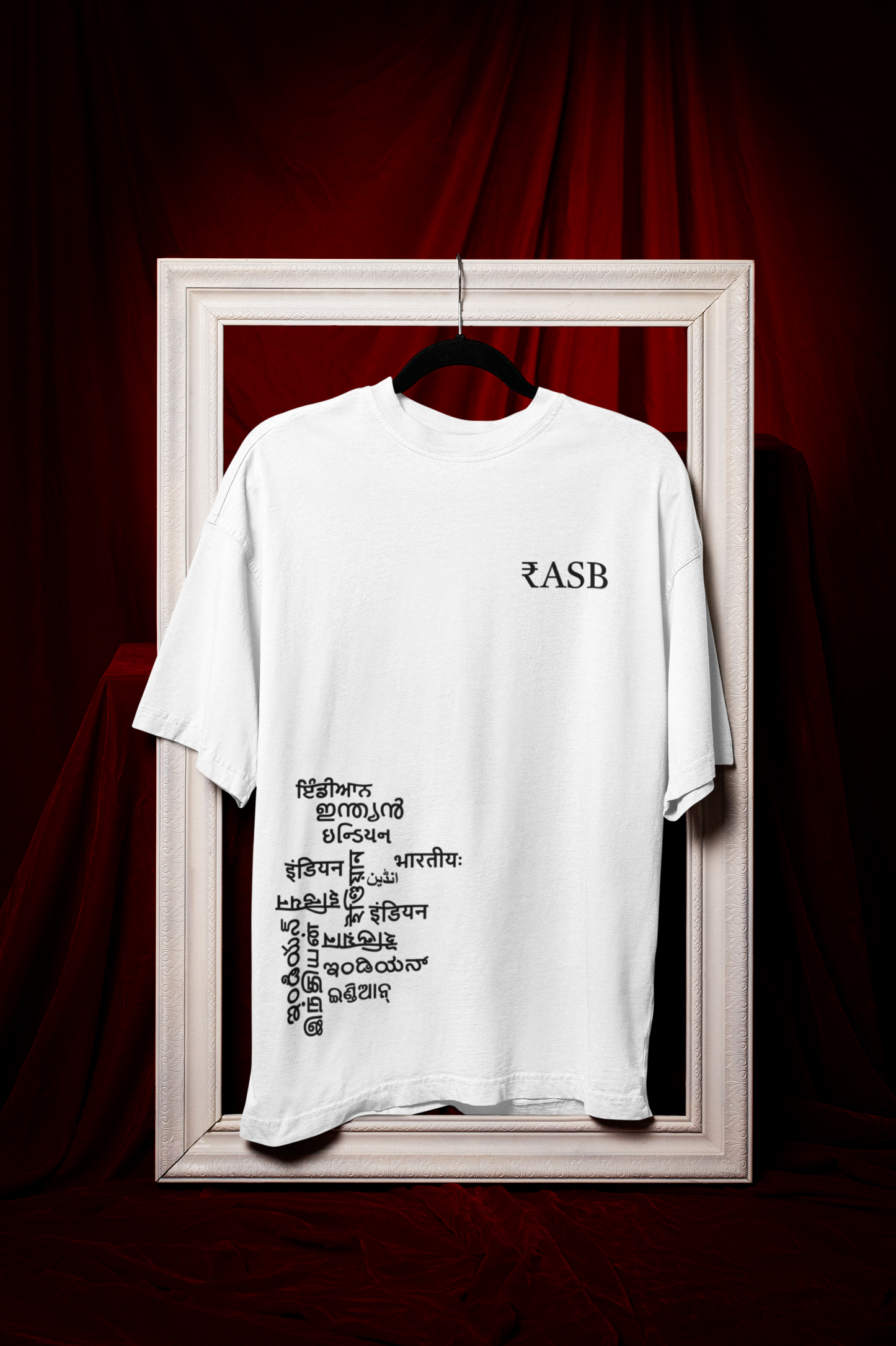RASB INDIAN - Round Neck Oversized Cotton T-shirt