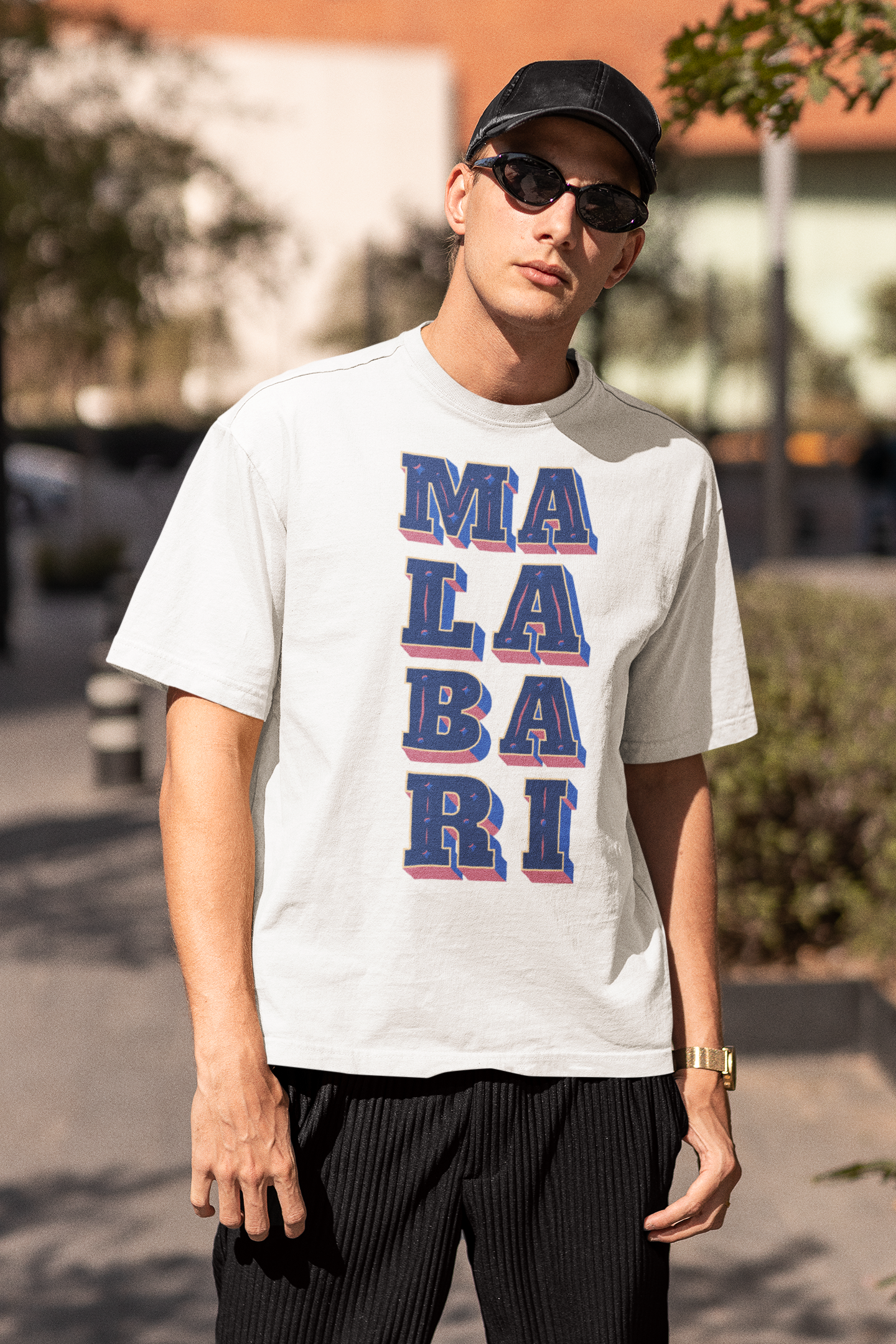 MALABARI | Round Neck Drop Shoulder Oversized | Cotton T-shirt