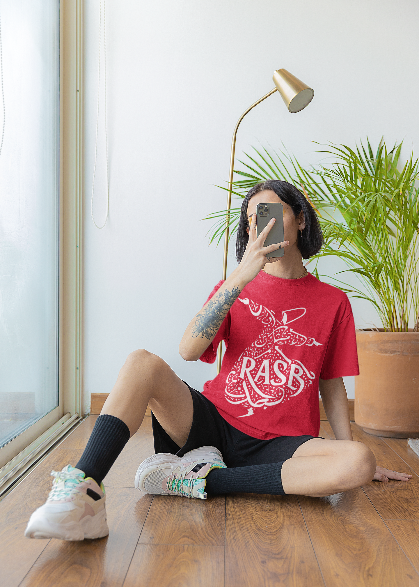 Soofi – Dance of the Soul Tee – Round Neck Drop Shoulder Graphic Printed Oversized Cotton T-shirt