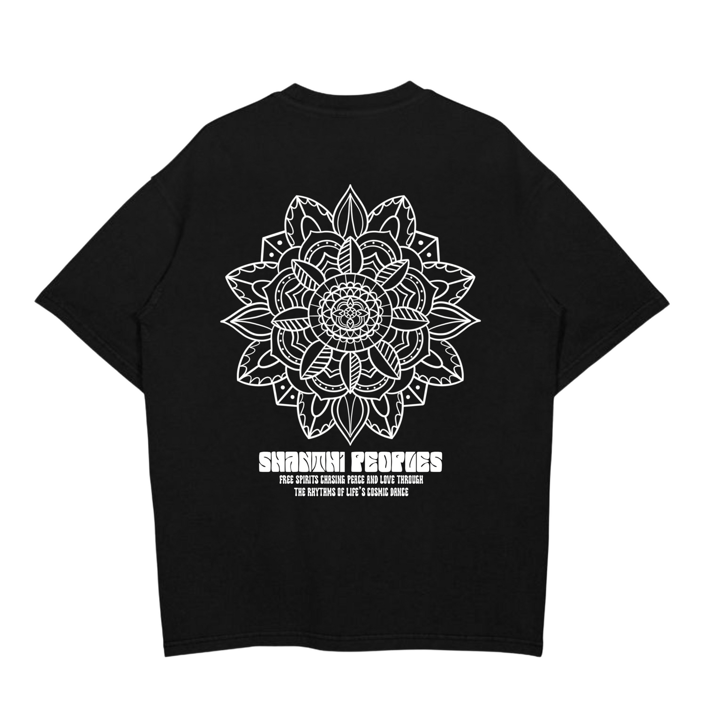 RASB’s Shanthi People Tee - Round Neck Drop Shoulder Graphic Printed Oversized Cotton T-shirt