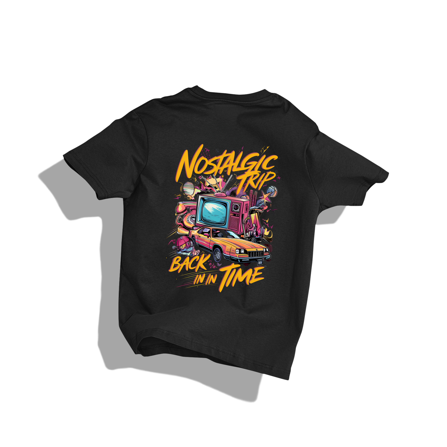 RASB’s Retro Moodtape Tees - Round Neck Drop Shoulder Graphic Printed Oversized Cotton T-shirt