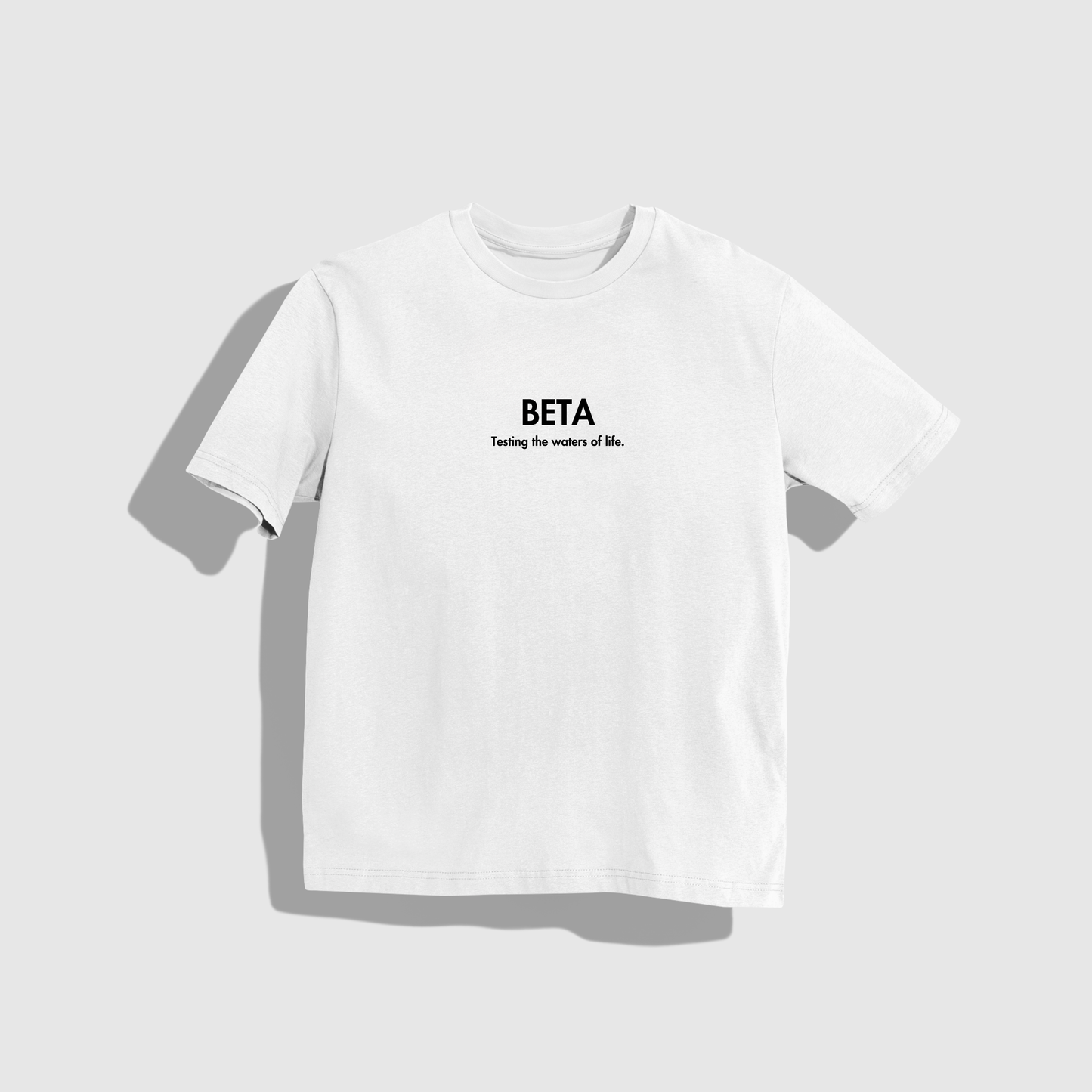 BETA T-Shirt - Round Neck Drop Shoulder Graphic Printed Oversized Cotton T-shirt