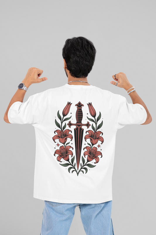 Power Within – He-Inspired Tee - Round Neck Drop Shoulder Graphic Printed Oversized Cotton T-shirt