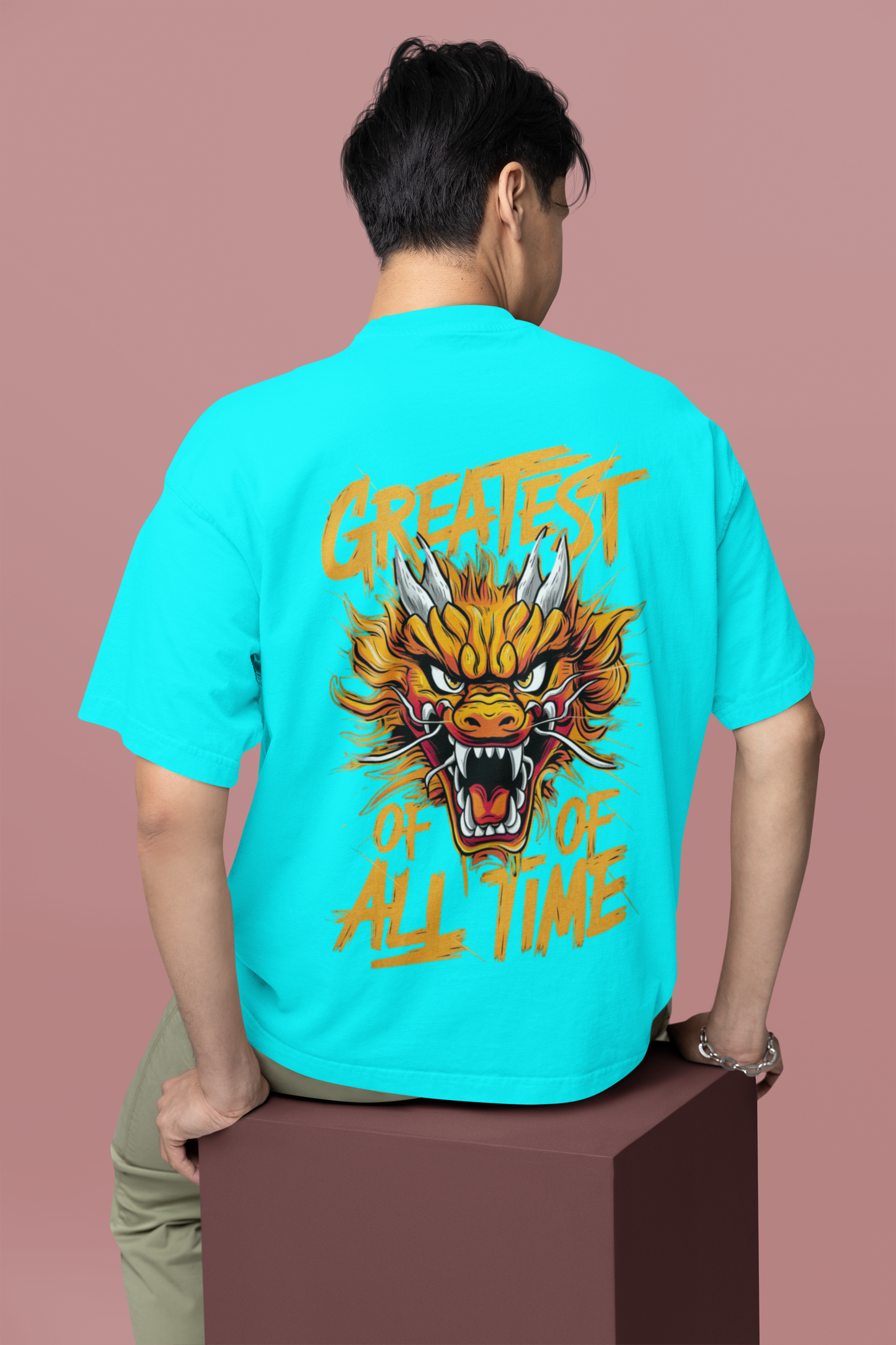 RASB’s Greatest of All Time T-Shirt - Round Neck Drop Shoulder Graphic Printed Oversized Cotton T-shirt